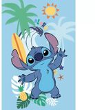Lilo en Stitch Stitch fleece deken 100 x 150 cm blauw