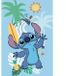 Lilo en Stitch Stitch fleece deken 100 x 150 cm blauw