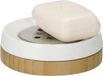 WENKO Zeephouder Bamboo 11,5 X 3,8 Cm Keramiek/bamboe Wit