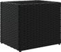 vidaXL Plantenbak 36x30x32 cm poly rattan zwart
