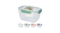 Excellent Houseware Voorraaddoos 1850ML Kunststof Wit/Groen/Roze/Antreciet