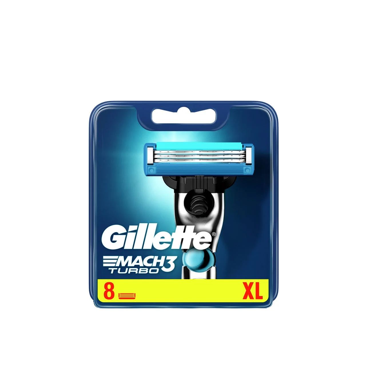 Gillette Mach3 Turbo Navulmesjes - 8 stuks