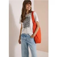 cecil Icecat Shirt met luipaardprint en folie-details