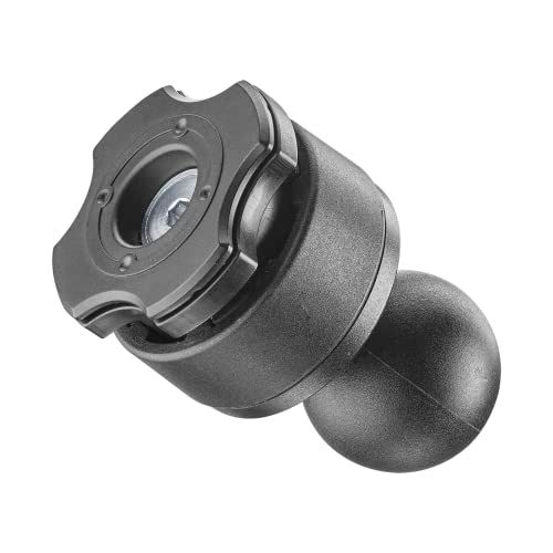 Interphone - Quiklox modulair systeem - Ondersteuning van de motorfietshouder - RAM -maatcompatibele adapter (1 ") voor koppeling Quiklox - verstelbare 360 ° - Snelle afgifte bijlage
