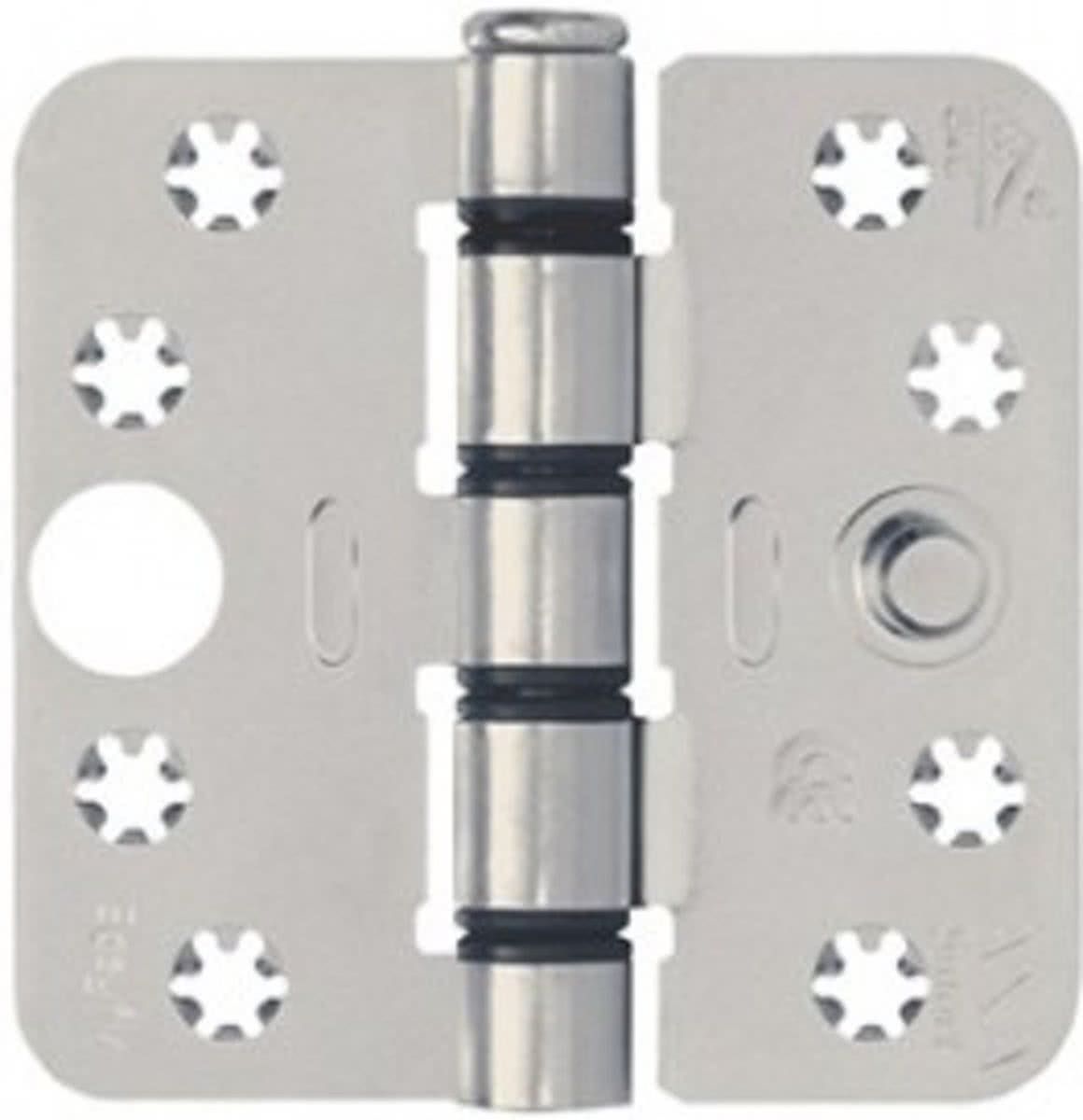 Axa veiligheidsscharnier - smart easyfix 1687 - 89x89mm - RVS ongemonteerd
