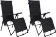 Travellife Festo set van 2 Relaxstoelen - Graphite Black