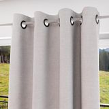 Soleil d'ocre Gordijn met ogen, isolerend, 100% ondoorzichtig, 135 x 300 cm, eclipse, wit
