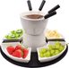 Merkloos Fondue set - Blanc - Rond - Céramique/Autre