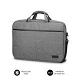 SUBBLIM Elite Sac à dos Sacoche pour ordinateur portable 15,6 pouces Résistant aux éclaboussures Gris