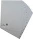 Exacompta 20x Tabbladen met bedrukte tabs in gerecycled PP - 20 tabs - 1 tot 20 - A4 - Grijs - 1721E