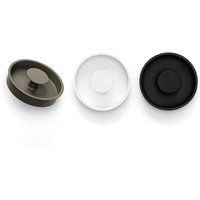 Viefe Poignée de meuble DIPO en métal, Ø 70 mm, gris mousse