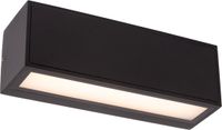 Lucide SUTTON - Wandlamp - Zonne-energie - LED - 1x1,5W 2700K/3000K - IP54 - Dag/nacht sensor - Zwart