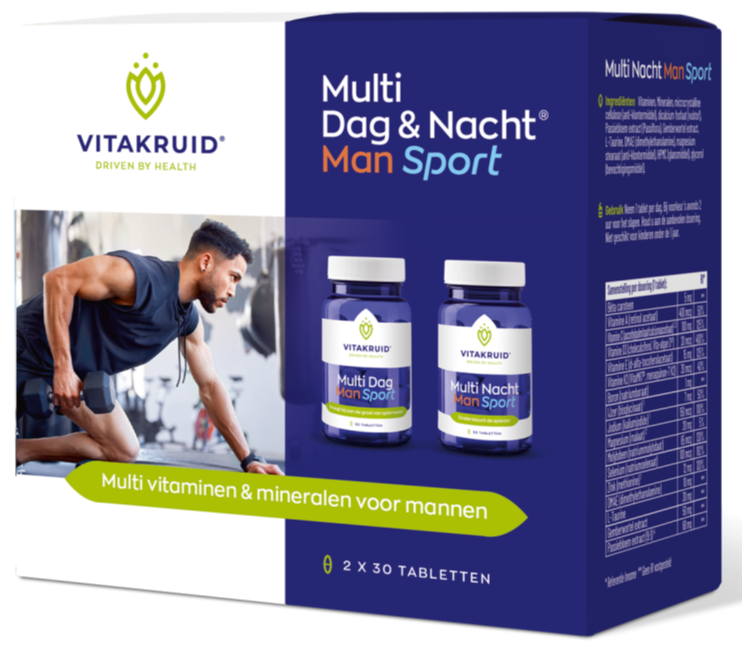 Vitakruid Multi Dag & Nacht Man Sport
