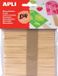 Apli Kids houten sticks 114x10mm, pak van 50 stuks