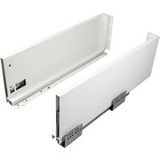 Gedotec Garniture de tiroir BOXY Kit de profilé hauteur de profilé 120 mm avec amortisseur, longueur 300 mm - blanc