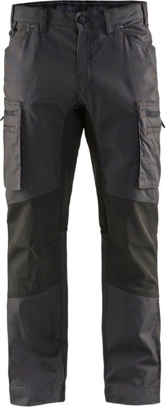 Blaklader Service werkbroek stretch 1459-1146 - Donkergrijs/Zwart - D100 - Heren