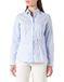 Seidensticker Damesblouse, hemdblouse, slimfit, lange mouwen, effen, 100% katoen, lichtblauw geruit, 46
