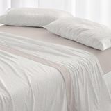 Merkloos / Sans marque Wan GmbH Hoeslaken - Dubbelzijdig opgeruwd - 90 x 190/200 cm - Beige