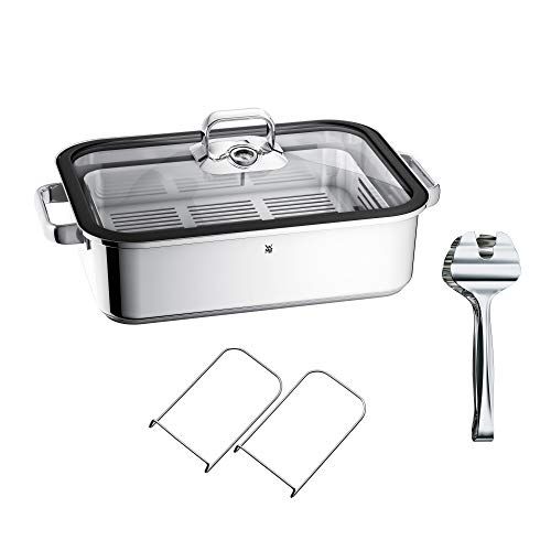 WMF Vitalis Aroma stoompan - 41 x 27 x 10 cm - Cromargan roestvrij staal ongecoat