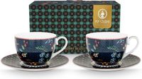 Pip Studio Berry Blues Kop en Schotel 280ml Set van Twee Cadeaudoos Porselein