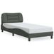 VidaXL Bedframe zonder matras "Hvar" 90x200 cm stof donkergrijs