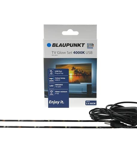 Blaupunkt TV Backlight Set LED Strip - USB-poort - Instelbare verlichtingsset - DIY - Verwijdert oogbelasting - Geen reflectie op het scherm - Plug and Play - Voor TV Computermonitoren