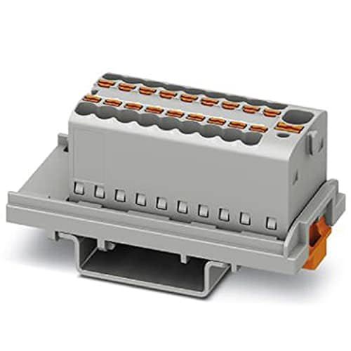 PHOENIX CONTACT PTFIX 4/18X1.5-NS35 GY Verdeelblok - 19 Aansluitingen