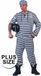 Merkloos Shoppartners Grote maten gevangene kostuum 56-58 (2XL/3XL)