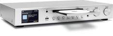 TechniSat DIGITRADIO 143CD (V3) - DAB+/FM/Internet Radio - CD - Bluetooth - Wi-Fi - Silver