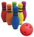 Tachan Jeu de quilles pour enfants en mousse - Avec sac - Pour enfants à partir de 3 ans - Couleurs vives