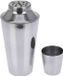 Excellent Houseware Driedelige cocktailshaker budget 500 ml Zilver RVS