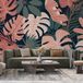 Papier peint panoramique feuilles tropicales 195 cm x 110 cm