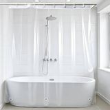 ARVO Transparant douchegordijn 180 x 180 cm | Peva waterdicht en schimmelwerend badkamergordijn
