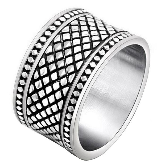 Mendes Brede edelstaal heren ring Celtic-18mm