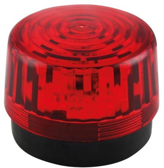 Velleman Rode led-knipperlicht, gebruik binnenshuis, 12 VDC, 15 witte leds, IP20, ABS/acryl