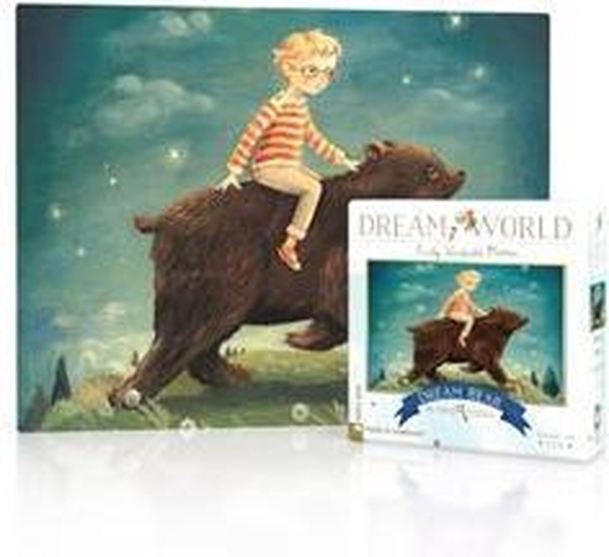 The New York Puzzle Company New York Puzzle Company Puzzel Dream World Dream Bear 20 Mini Stukjes