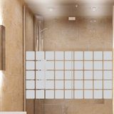Ambiance Sticker Privacy raamfolie - Mozaïek douche - Zelfklevende raamfolie voor doucheramen en -deuren - 55x100cm