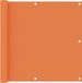 vidaXL Balkonscherm 90x500 cm Oxford Stof Oranje