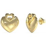 PENDIENTE GUESS GUESS CRAZY IN LOVE GOLD-PLATED STEEL HEART EARRINGS JUBE05218JWYGT/U