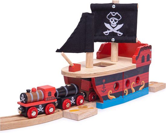 BIGJIGS Toys Ltd. Treinbaanonderdeel Piratenboot