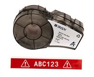Brady Vinyl Label Tape voor Label Printer M211 & M210 - Wit op Rood