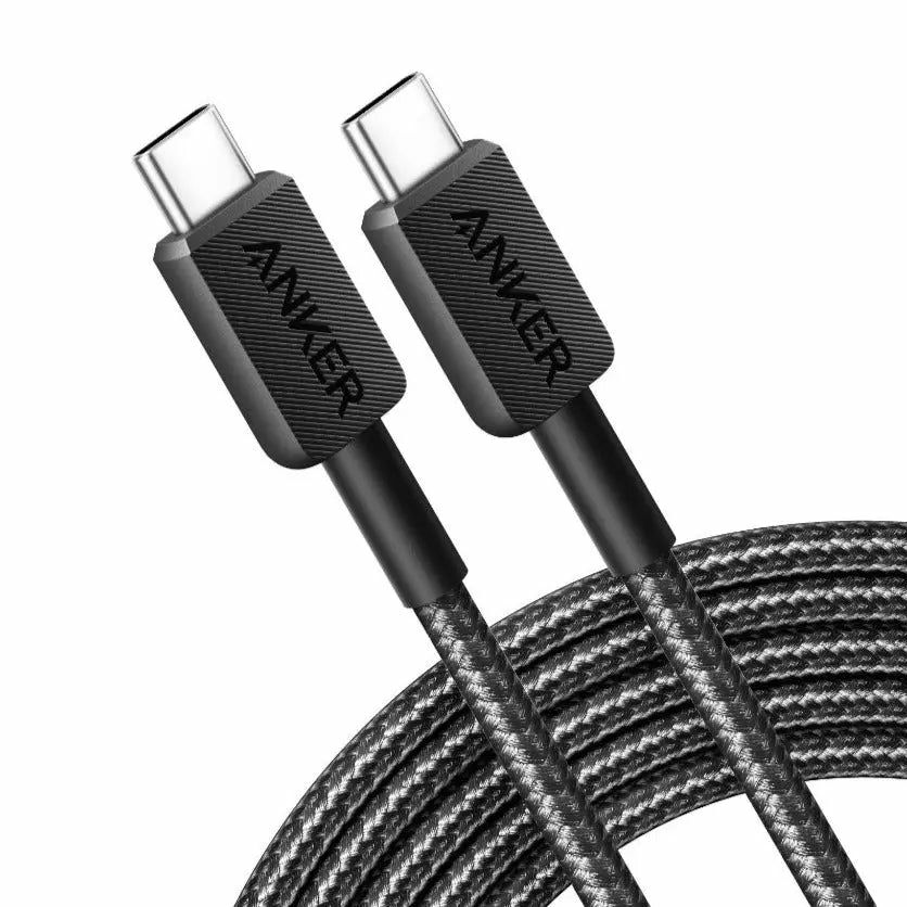 Anker 322 USB-C naar USB-C Kabel - 1.8m - Zwart