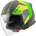 Bogotto V586 Detri BT Zwart Groen Bluetooth Jethelm - Helm