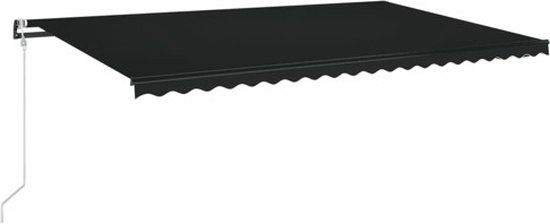 vidaXL Luifel automatisch uittrekbaar 500x350 cm Antraciet