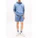 Tommy Hilfiger Tjm Reg Badge Hoodie Blue Moment Heather Tonal Taille: S