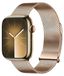 Wigento DUX DUCIS Milanese Pro Series roestvrijstalen band voor Apple Watch SE 2023 40mm, goudkleurig