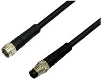 BKL Electronic 2700037 Sensor/actuator verlengkabel M8 Aantal polen (sensoren): 3 Stekker (recht) op koppeling (recht)