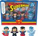 Little Fisher-Price Little People Collector Superman Through the Ages, Special Edition, Adult and Fan Set, 4 Figures in Window Box Packaging, JFD63