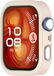Wigento Huawei Siliconen beschermhoes voor de Watch Fit 4 Pro, halfomsluitend, beige kleur