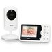Alecto DVM64 Babyfoon met camera, 2,4 inch kleurenscherm, terugspreekfunctie en temperatuurweergave - Wit